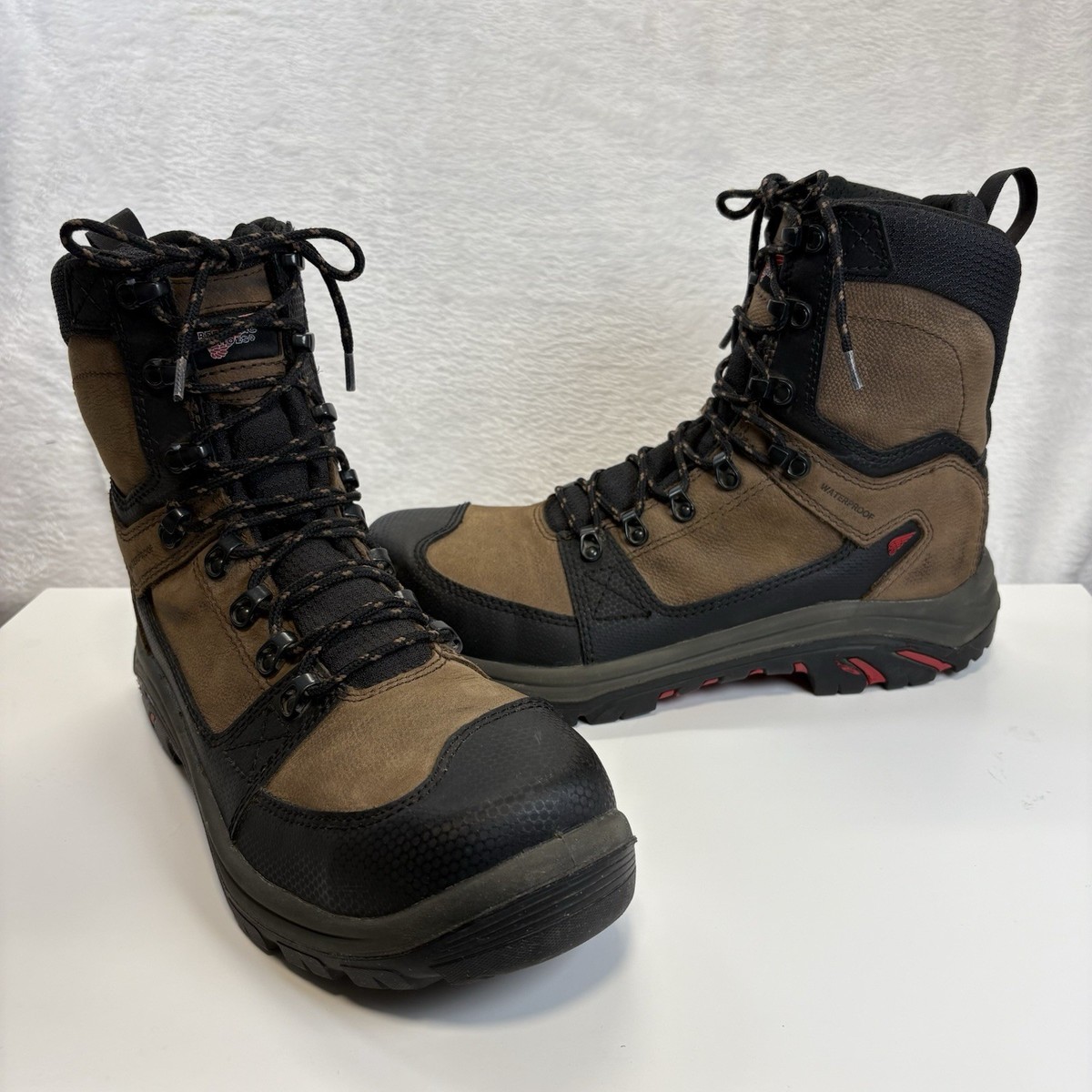 Red Wing Boots Mens EE Brown Black Tradesman Waterproof NonMetallic Toe  4450