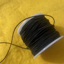 5yds 1mm Black Elastic Stretch String Cord for Jewelry Making Crafts