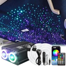 Dual Color Dual Head Twinkle Fiber Optic Lights Kits 32W Starlight Headliner Kit