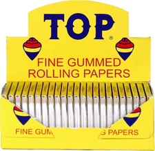 Top Rolling Papers Fine Gummed Cigarette Papers (Full Display Box - 24 Booklets)