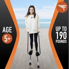 Flybar Maverick Walking Stilts for Kids Small Age 5+ Up Adjustable Height