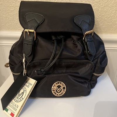 VALENTINO ORLANDI NYLON BACKPACK WITH GOLD DETAIL AND MATCHING POUCH NEW Valentino Orlandi | Bags | Valentino Orlandi Nylon Backpack  main image 2