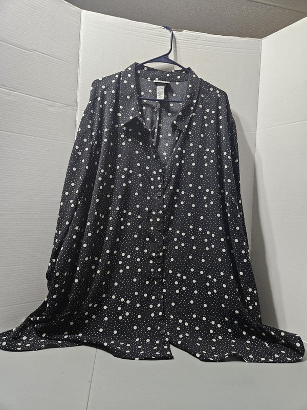 Catherine Size 5X 34/36W Multicolored Polka-dot Woman