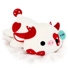 Original Weighted Mushroom Cow Stuffed Animals, 4.0 lbs Weighted Plush for St...