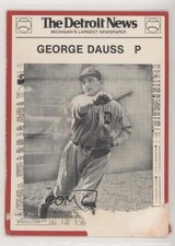 1981 Detroit News Tigers Boys of Summer 100th Anniversary George Dauss #74 3c7