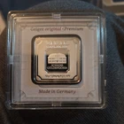 Geiger Edelmetalle - 10 Gram .999 Fine Silver Square Bar SEALED in Assay COA