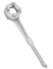 Mellbree Aluminum Bung Wrench - Gallon Drum Opener Tool for 10, 15, Silver 