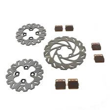 2002 Yamaha Raptor 660 YFM660 Front & Rear RipTide Brake Rotor Disc & Brake Pads