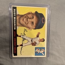 Topps 1955 Rudy Minarcin #174 Cincinnati Redlegs Base Set High #
