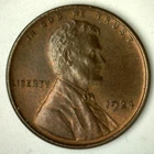 1924 Lincoln Wheat Cent Coin 1c Bronze US Penny Almost Uncirculated AU