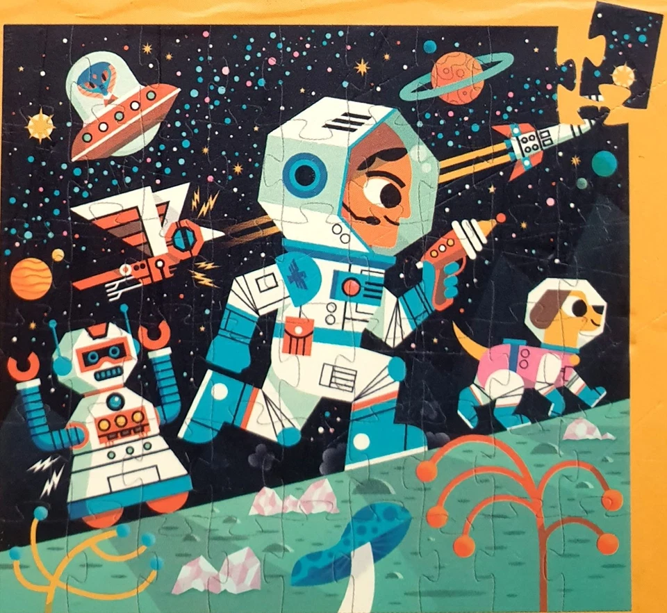 Raumstation Space Station DJECO Puzzle 54 Teile 40x37 cm ab 5 Jahre vollständig - Bild 4 von 4