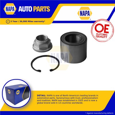 Wheel Bearing Kit fits FIAT DUCATO 230, 244 2.0D Rear 01 to 06 RHV NAPA Quality