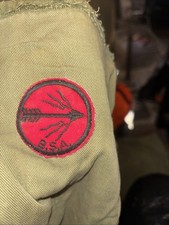 Blazing Arrow Patrol Red & Black Patch Gauze Back BSA Boy Scouts Of America