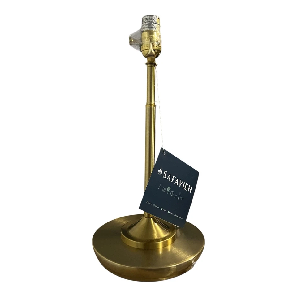 Lámpara de mesa Taren - Lámpara individual latón dorado - Safavieh - Sin pantalla Foto 4 de 4