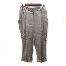 ESCADA Women's Silk Slacks Mocha Satin 34 XS Dress Pants