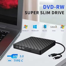 LECTEUR GRAVEUR EXTERNE DVD/CD  2 EN 1 USB 3,0