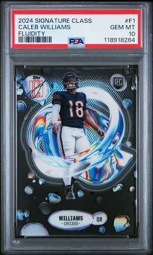 PSA 10 2024 Topps Signature Class Fluidity #F1 Caleb Williams Chicago Bears RC