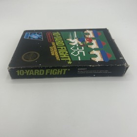 10-Yard Fight Nintendo NES 5-screw Black Box Hangtab Sleeve Foam Tested Case