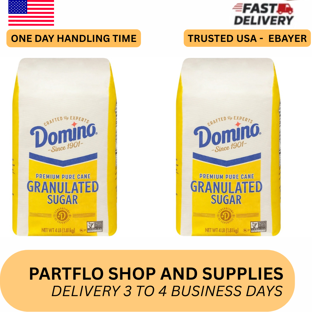 Domino Premium Pure Cane Granulated Sugar, 4 lb Bag, Pack of 2 | eBay UK