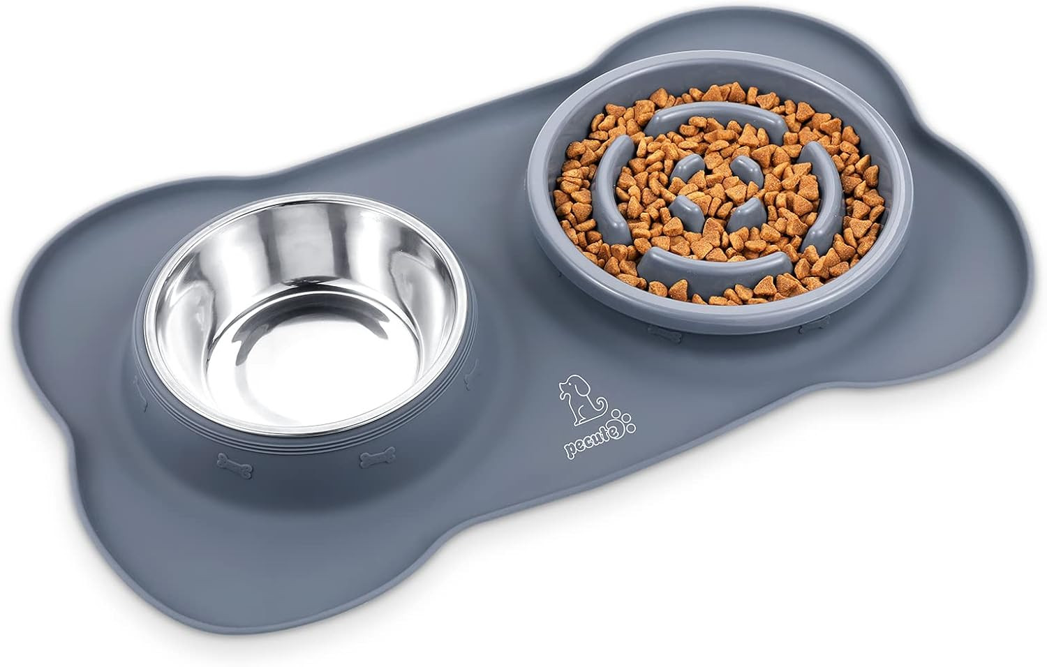 Ciotola 3 in 1 per Cani Anti Ingozzamento: Set Doppia Ciotola Slow Feeder