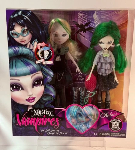 2012 PLAYHUT MYSTIXX VAMPIRE KALANI DOLL, TURN HEAD/2 FACES DAY & NIGHT NEW NRFB