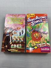 Disney's Sing Along Songs VHS Lot of 2 "Zip-A-Dee-Doo-Dah" and "Circle of Life" Disney's Sing Along Songs VHS Lot of 2 "Zip-A-Dee-Doo-Dah" and "Circle of Life"