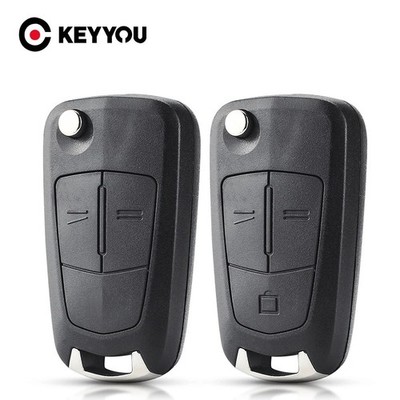 KEYYOU 1 Stück HU43/ HU100 2/3 BTN Klappbarer Autoschlüssel für Opel Vauxhall Astra H Corsa
