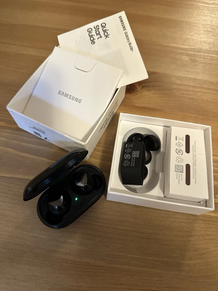 Samsung Galaxy Buds+ Earbud Headphones in Black - Like New - Image 2 of 3