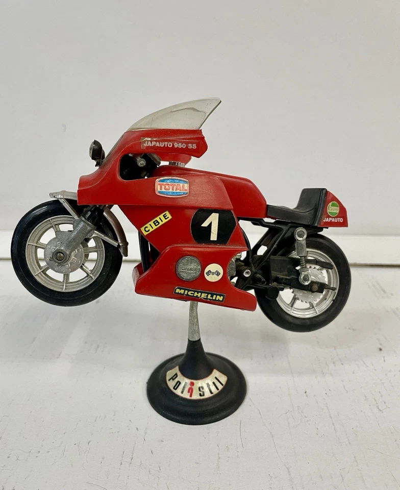 Polistil Modellini Moto Vintage 1:15 Honda Japauto 950SS Kawasaki 750 Suzuki 400 - Immagine 3 di 4
