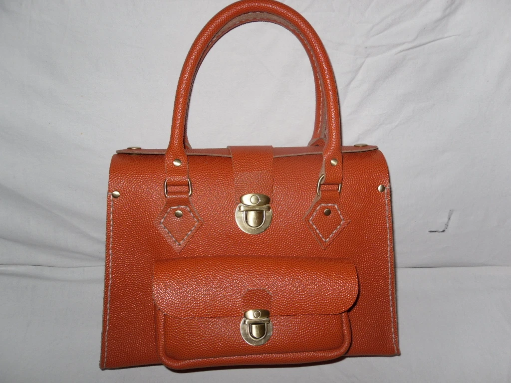 SAC CUIR VERITABLE RETRO ANNEE1950 MAMIE BLUE DE COULEUR ANSES NEO VINTAGE BAG eBay