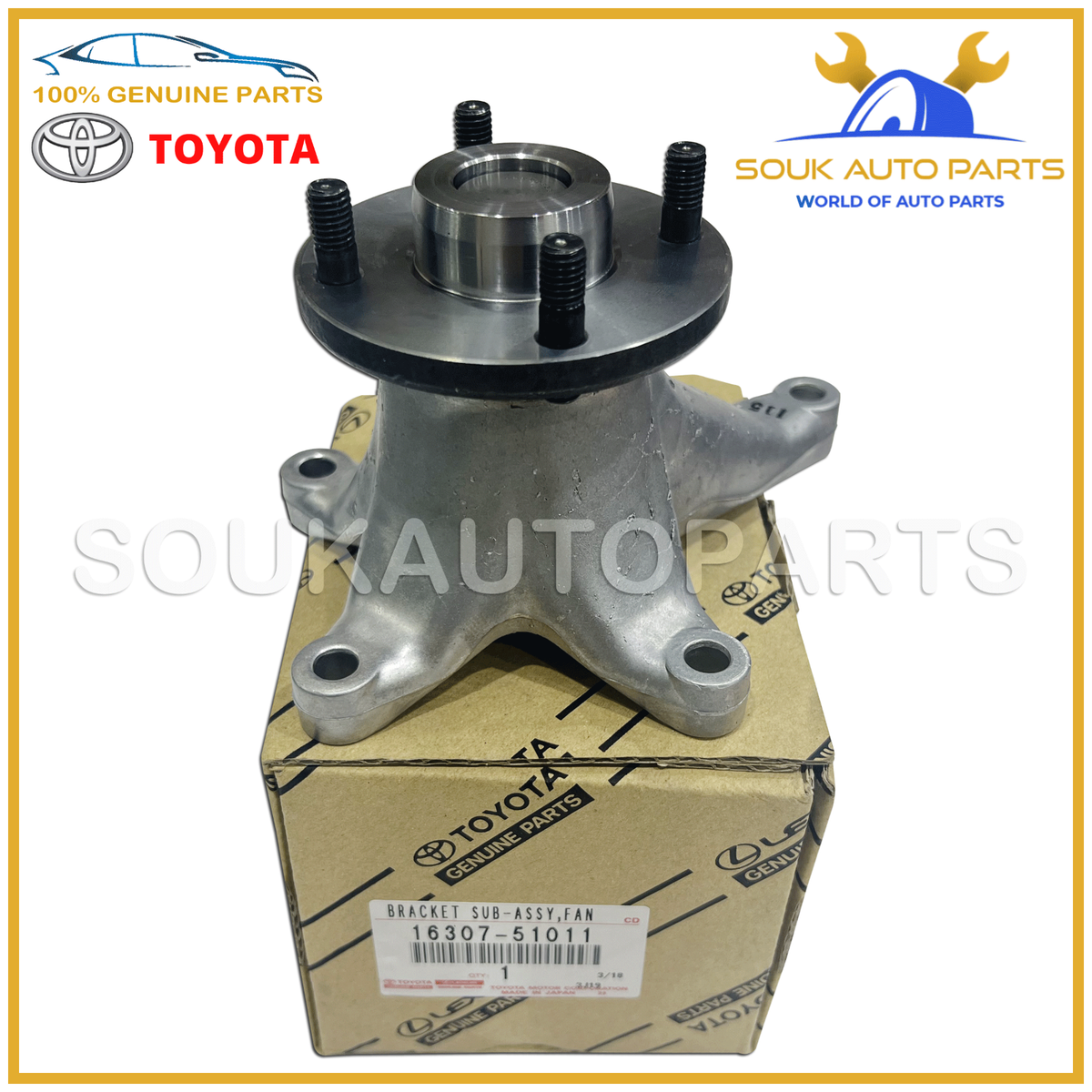 16307-51011 Genuine Toyota BRACKET SUB-ASSY, FAN 1VD-FTV Lexus