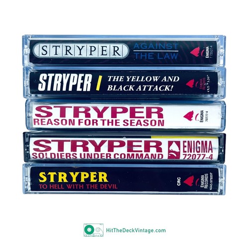5 Stryper Cassette Tapes - Hell With The Devil, Reason For The Season, Soldiers - Picture 2 of 12