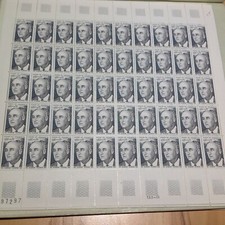 YT1827 Feuille de 50 timbres Surtaxés Eugène Thomas France1975 NEUF