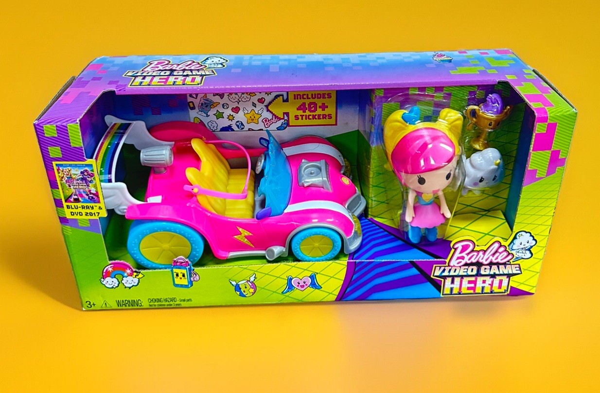 Mattel 2016 Barbie Video Game Hero Vehicle & Figure Play Set