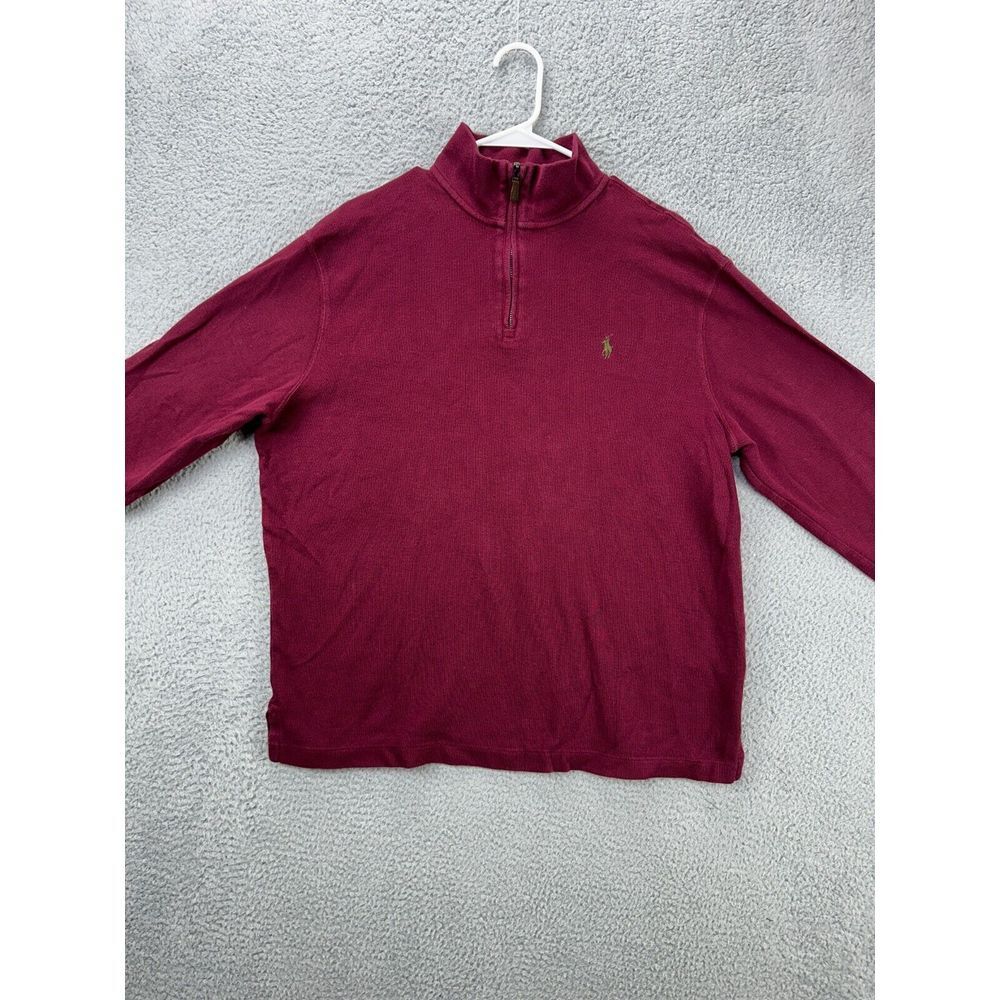 Polo Ralph Lauren maglione uomo grande estate costina marrone pony pullover felpa