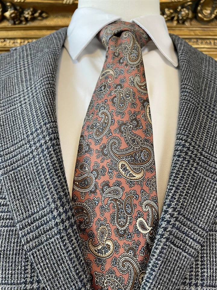 Blazer Chaqueta Deportiva Pronto Uomo 40R Gris Glen Check 100% Lana de Cordero Tweed 2Btn Foto 4 de 4