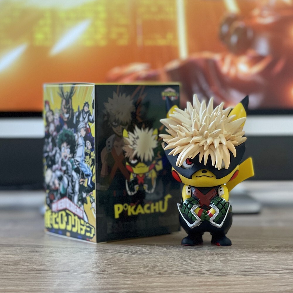 Statuette Pokemon Pikachu costume de Bakugo idee cadeau anniversaire otaku