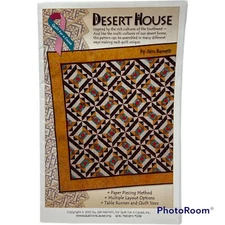 Quilt and Table Runner Pattern: Desert House by Jain Barrett