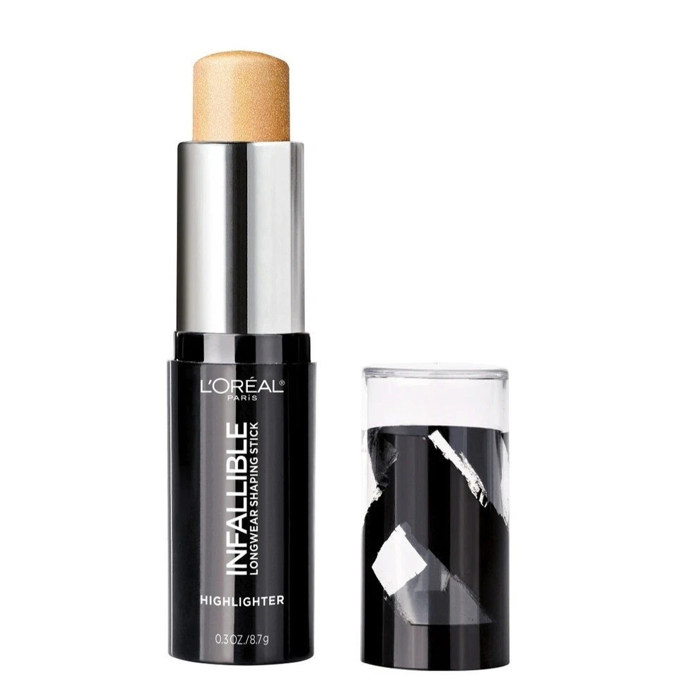 L'Oreal Paris Infallible Longwear Shaping Stick Highlighter 42 Gold is Cold New - Image 2 of 4