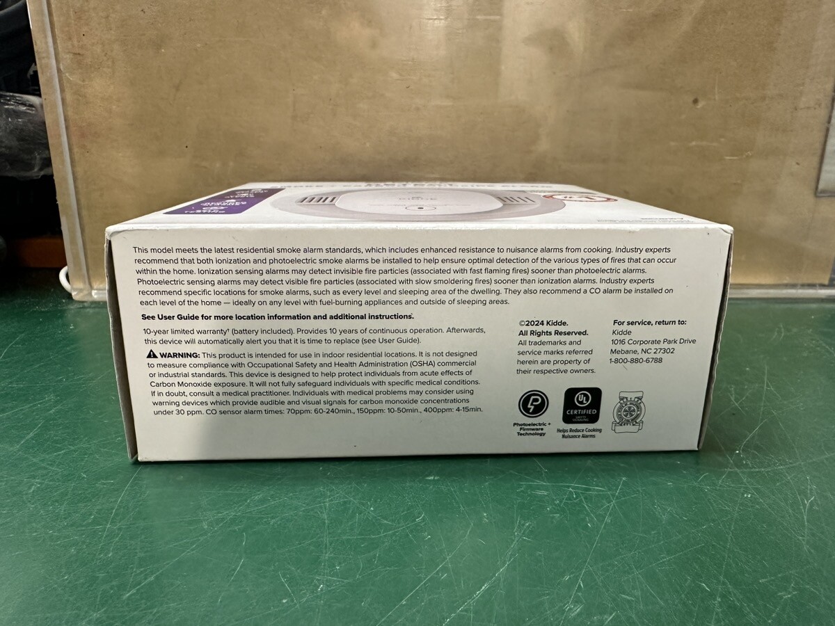 Kidde Detect 30CUD10-V Smoke + Carbon Monoxide Alarm - 10Yr Battery (E10038061)