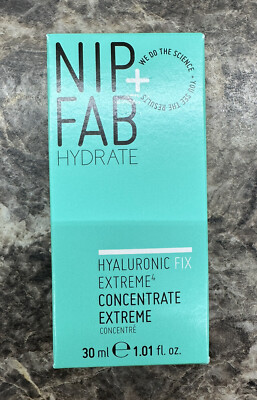 NIB Nip + Fab Hydrate Hyaluronic Extreme Concentrate 1.01 oz Full Size