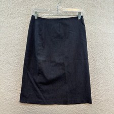 90s Y2K Vintage Pencil Midi Skirt 4 6 26 27 Grey Corpcore Office Siren Career
