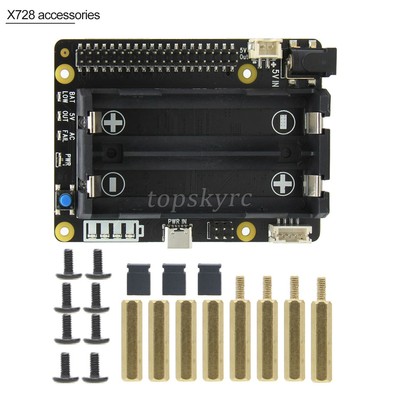 X728 Expansion Board UPS Power Management Board Auto Startup Shutdown for Pi tps