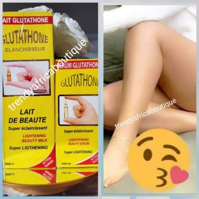 2pcs. Glutathion lightening Beauty Milk & Serum | eBay