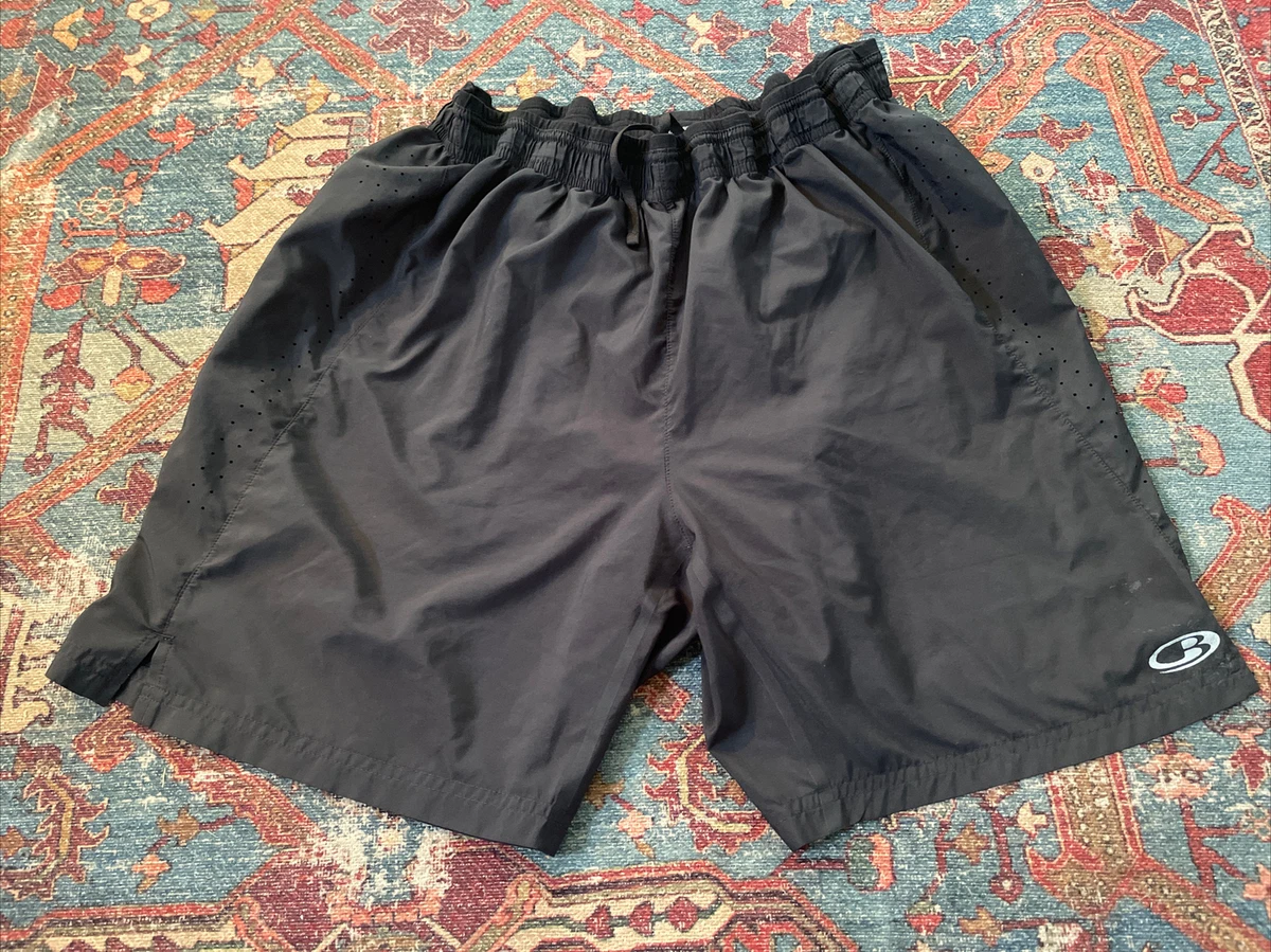 Icebreaker ZoneKnit Cool Lite Shorts Mens Sz Large Black Lined TS3