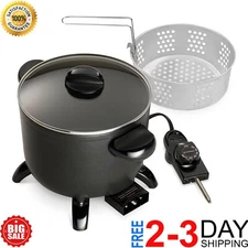 Electric Deep Fryer Dual Daddy Cooker Home Kitchen Countertop Fries