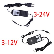 DC 3V-24V 2A / 3V-12V 1A AdjustableAdapter Power Supply Motor Speed Controller