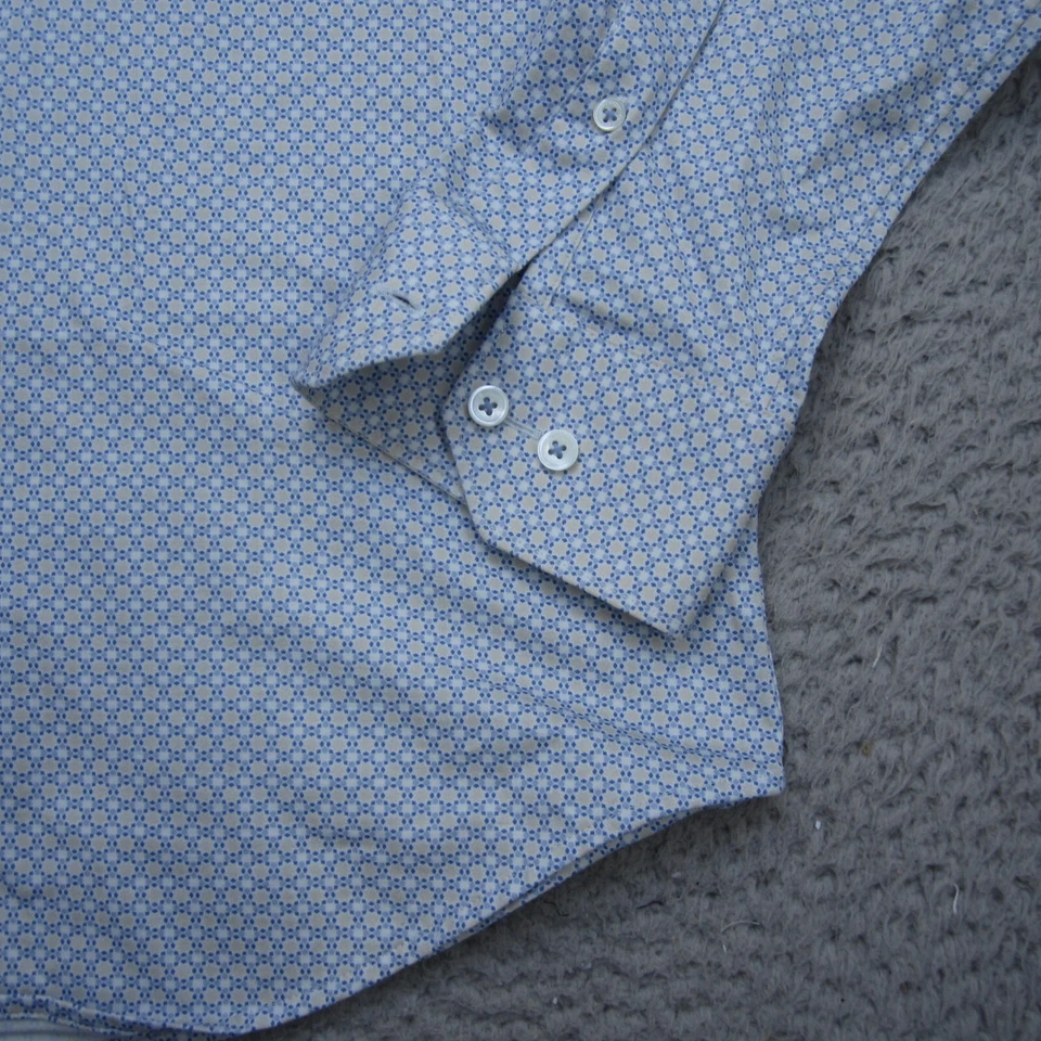 Bugatchi Oooh Cotton Tech Shirt Mens XL Button Up Performance Stretch Preppy - Image 3 of 4