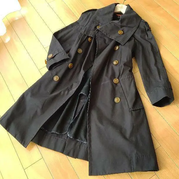 Vivienne Westwood RED LABEL Authentic Trench Coat Black Size 1 Used from  Japan