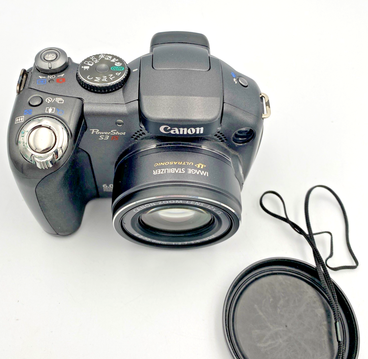 Canon PowerShot S3 IS 6MP Digital Camera 12x Zoom Flip Screen FOR
